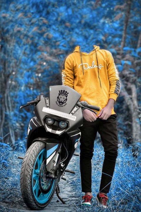 Photography Bike Boy Photo Editing Background