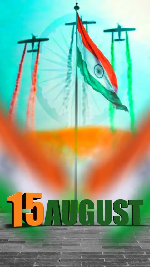 Picsart 15 August With Flag Editing Background HD