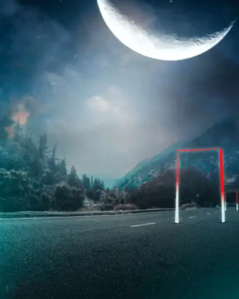 Picsart Big Moon Glowing Background Full HD Download