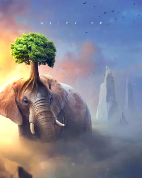 Picsart Elephant Nature Background Full HD Download