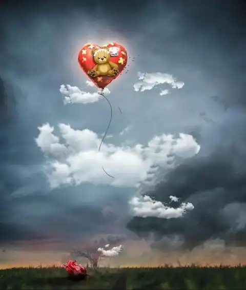 Picsart Heart Balloong Editing Background Full HD Download