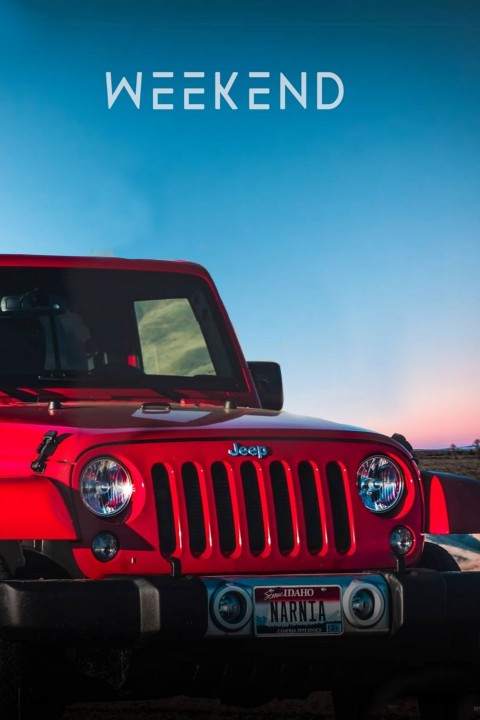 Picsart Red Jeep Editing Background