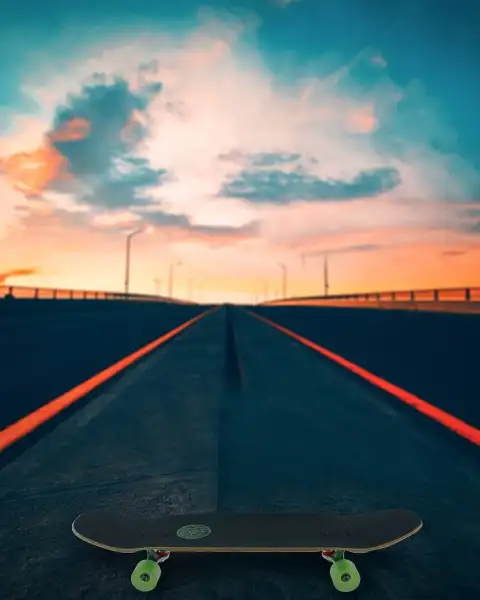 Picsart Sunset Long Road Background Full HD Download