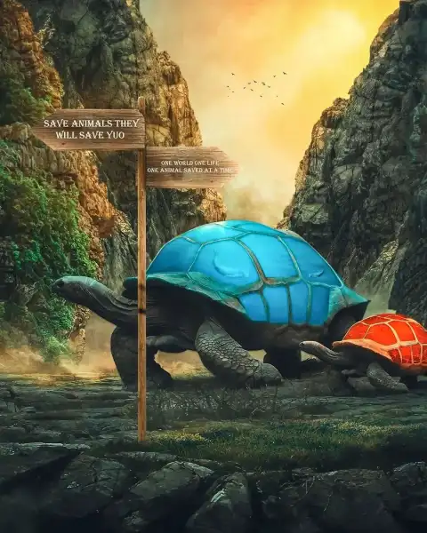 Picsart Turtles Background Full HD Download