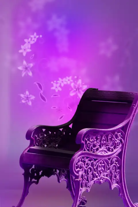 Purple Chair Studio Background HD Download