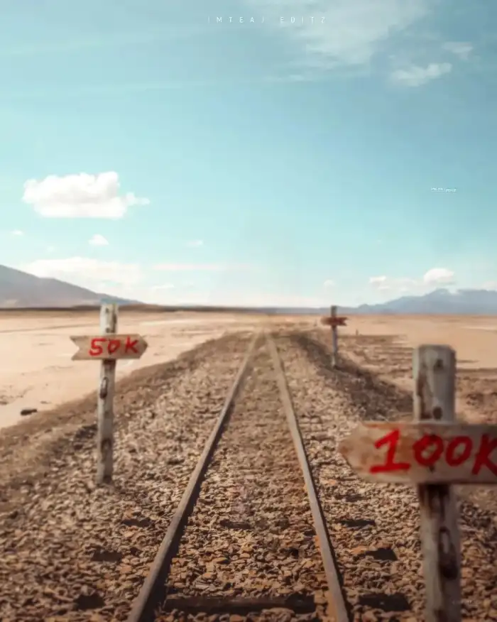 Railway Track CB Photo Editing Background HD Download