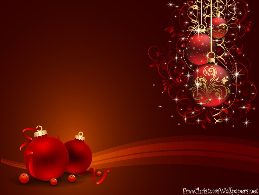 Red Merry Christmas HD Background Wallpaper
