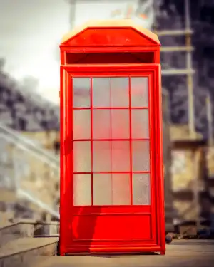 Red Phonebooth CB Background Download HD