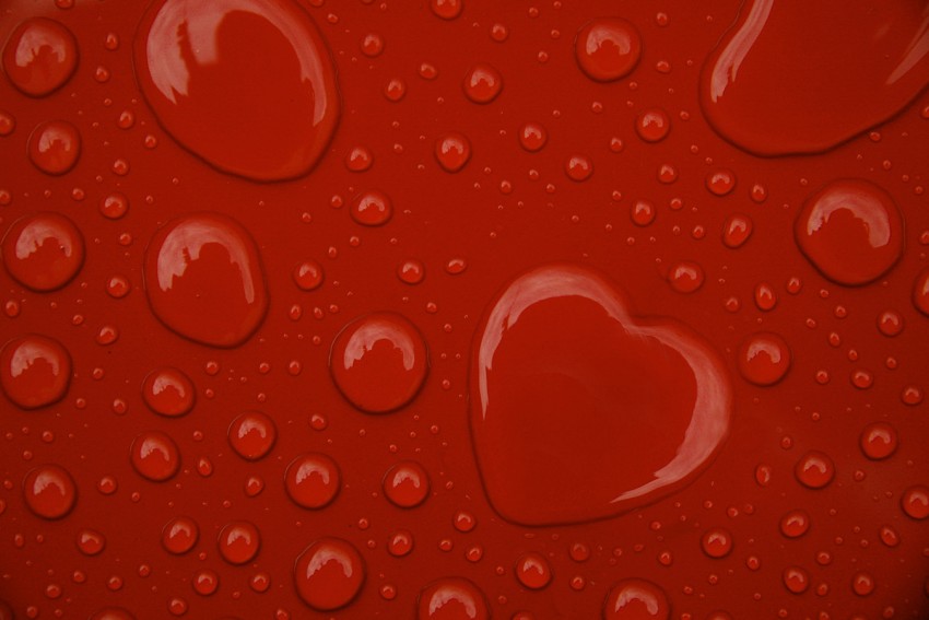 Red Water Drop Background Full HD Download