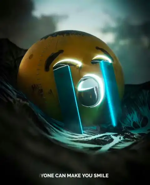 Sad Light Emoji Photo Editing Background Download