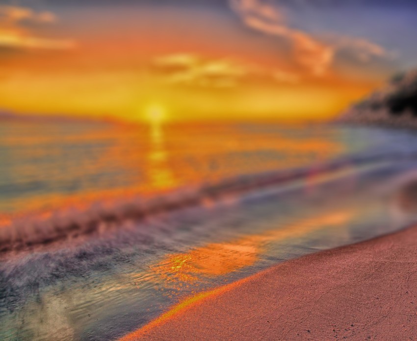 Sea Sunset CB Photoshop Editing Background HD - CBEditz
