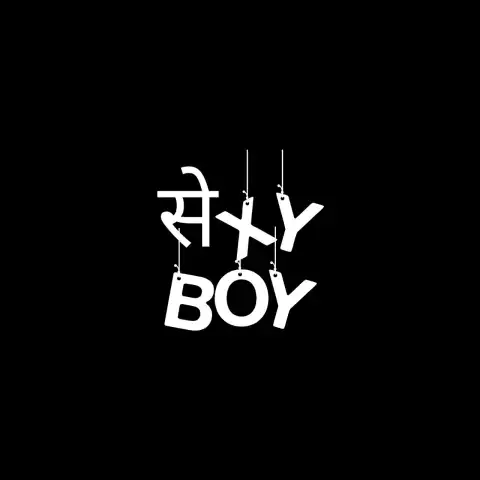 Sexxy Boy English Hindi Text PNG Images Download