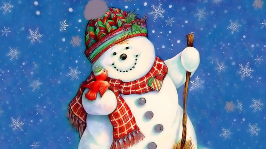 🔥 Snowman Christmas HD Background Wallpaper | CBEditz