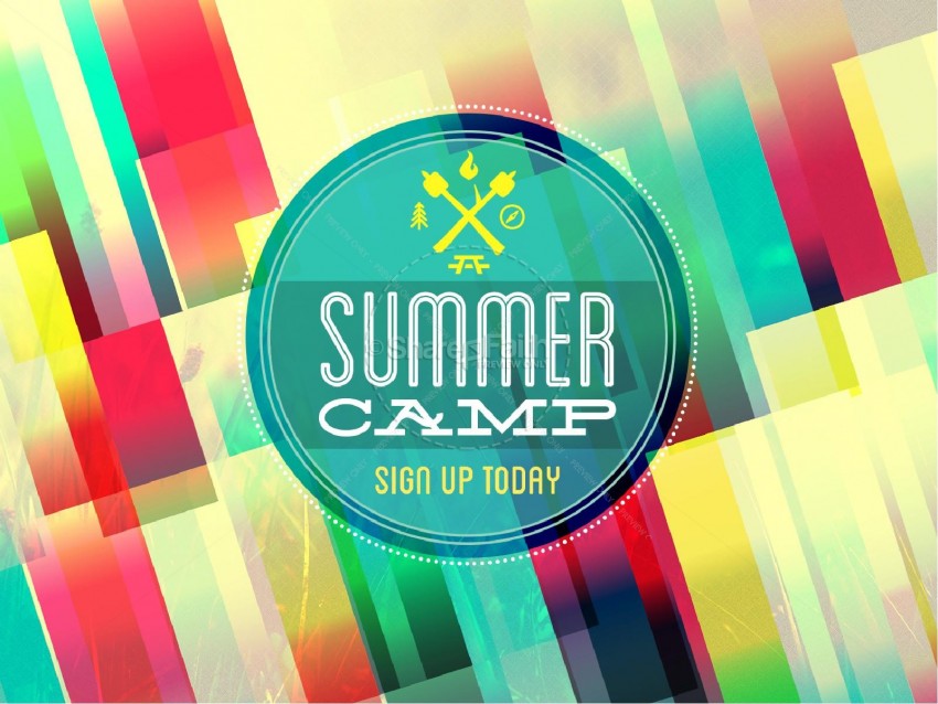 Summer Camp Announcement PowerPoint Background