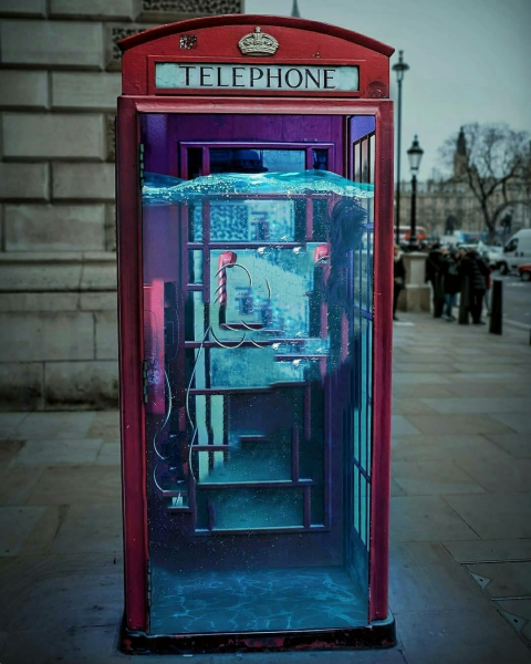 Telephone Booth CB Background Download