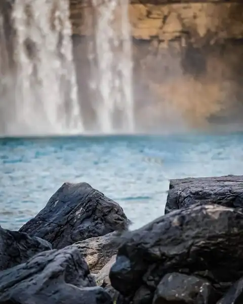 Waterfall Mountain Picsart Background HD Download