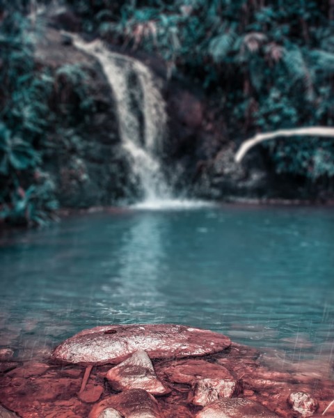 Waterfall PicsArt CB Editing HD Background Download