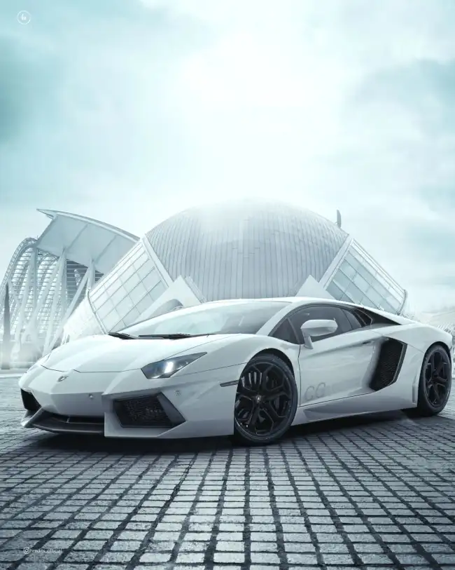 White Car Editing Picsart Background HD Download