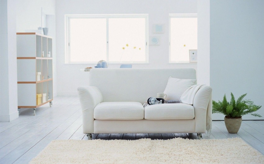 White Sofa HD Background Wallpaper Download | CBEditz