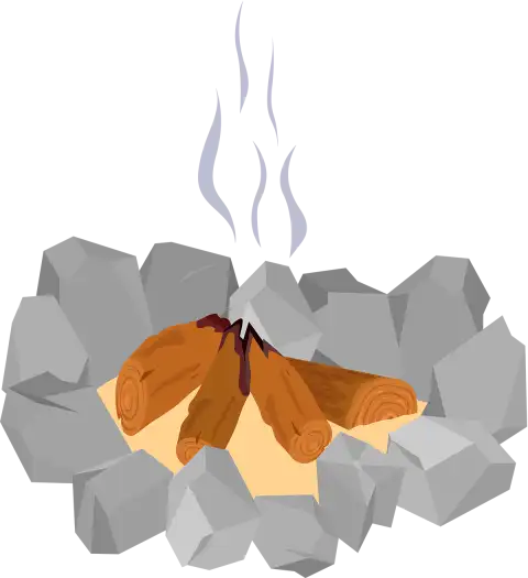 Wood Campfire Burning Fire Clipart PNG Transparent Background