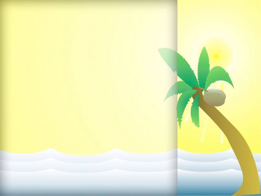 Yellow Beach PowerPoint Background Templates