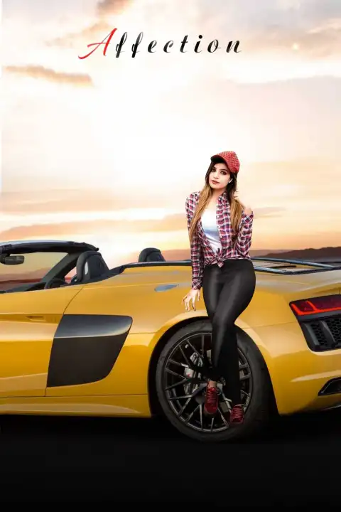Yellow Car CB Editing Background Full HD Download