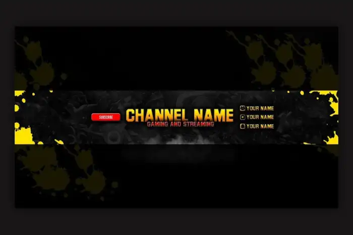 🔥 Downloading... Youtube Gaming Your Name Text Banner Background Free ...