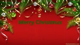 Cover Photo of Green Christmas  HD Background
