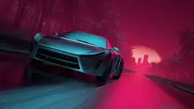 Cover Photo of Neon Road Background